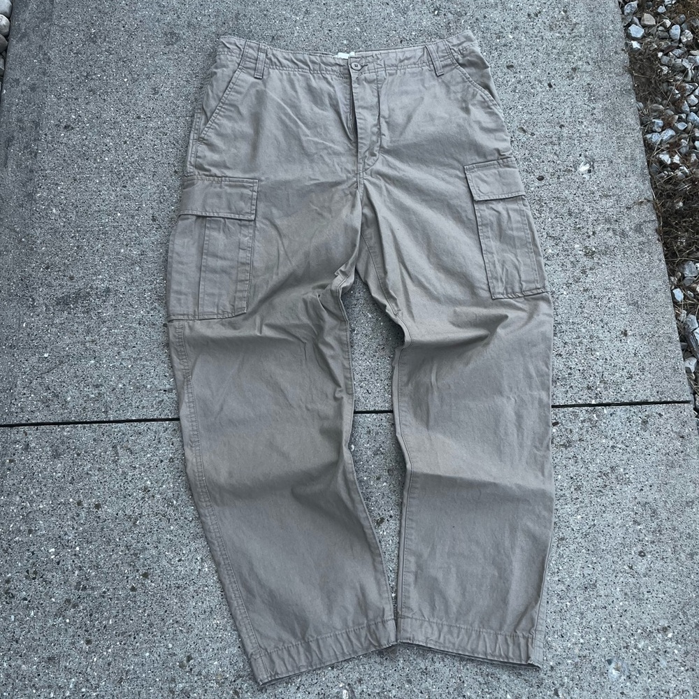 H&M Men's Beige Cargo Pants